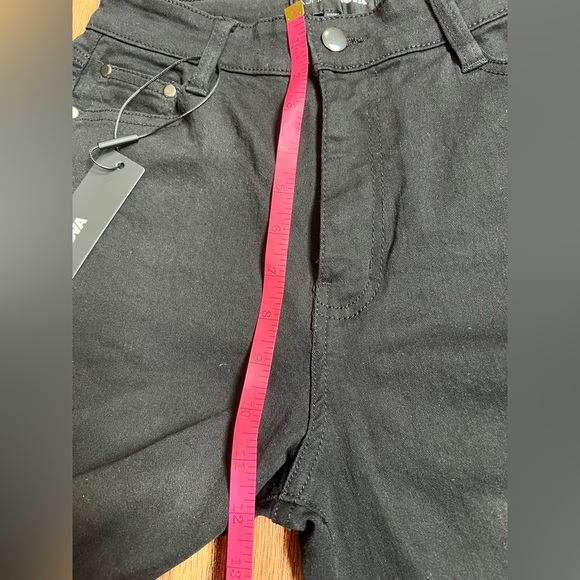 Fashion Nova Black Flare & Wide Leg Jeans size 9 - Picture 8 of 9